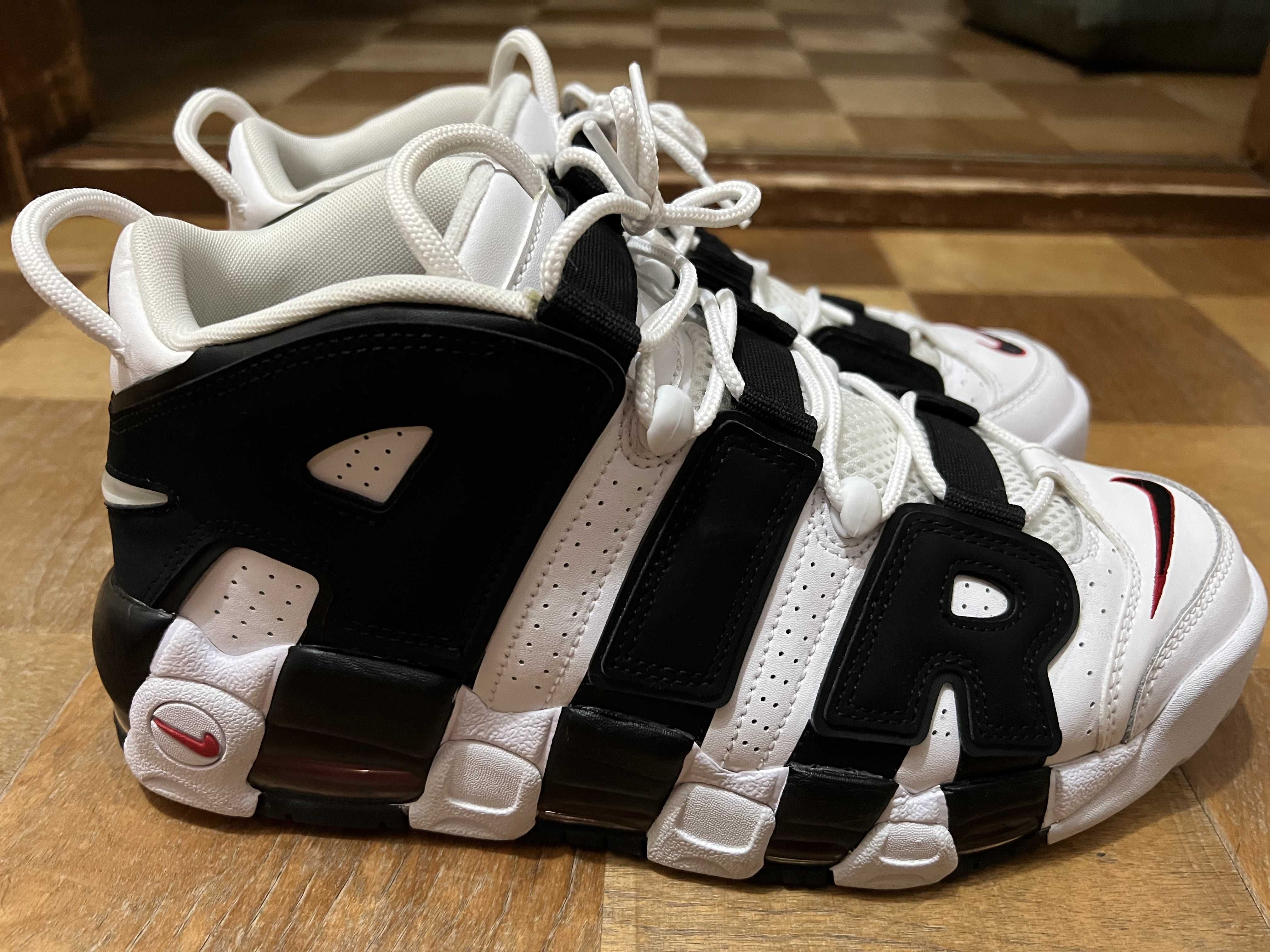 Nike Air More up Tempo "White/Black/University Red"(~2018)