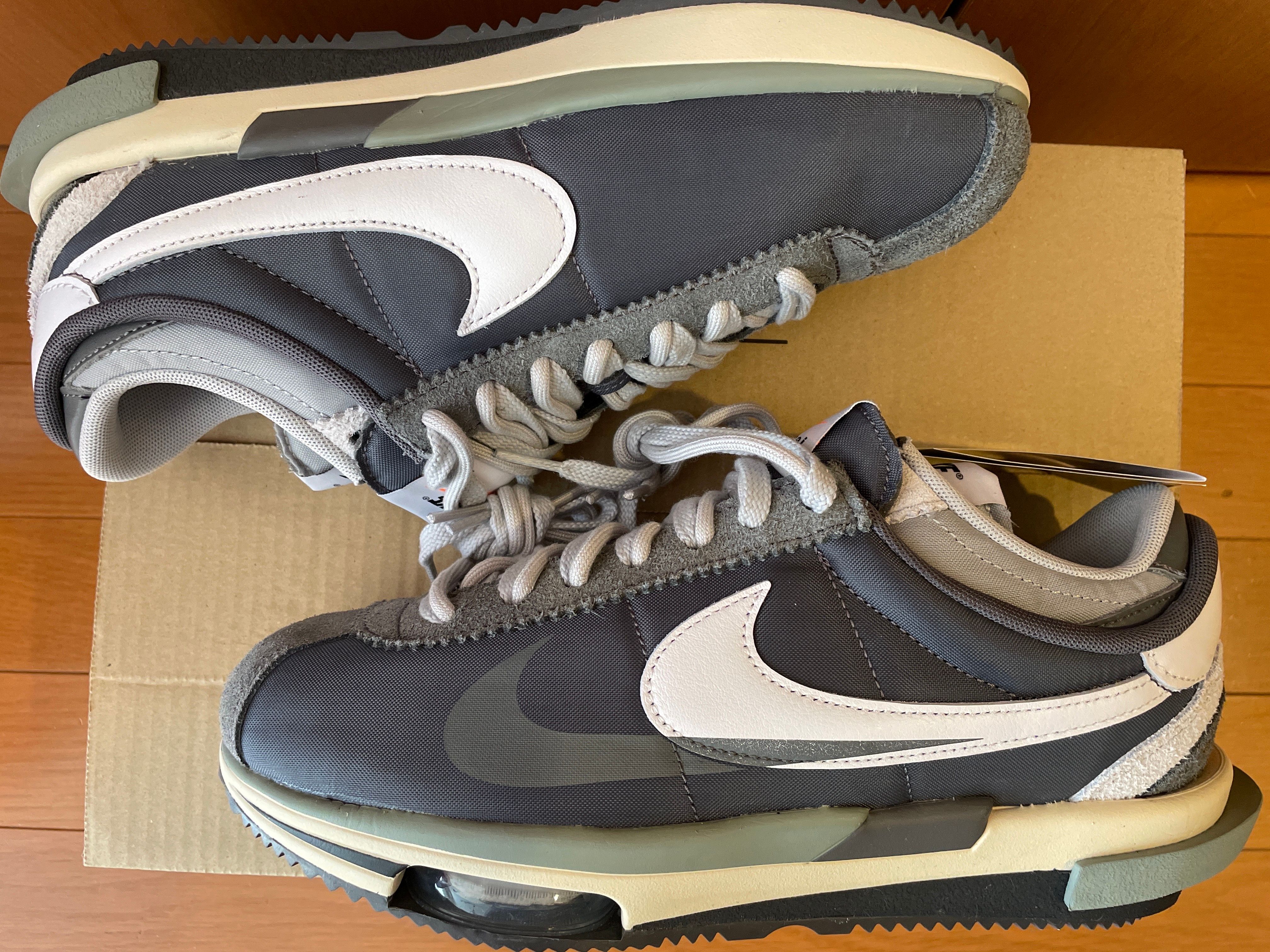 sacai × Nike Zoom Cortez "Iron Grey"