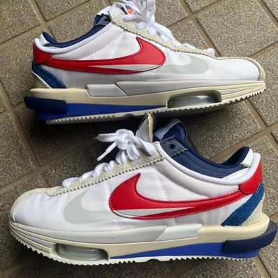 sacai × Nike Zoom Cortez "White and University Red"