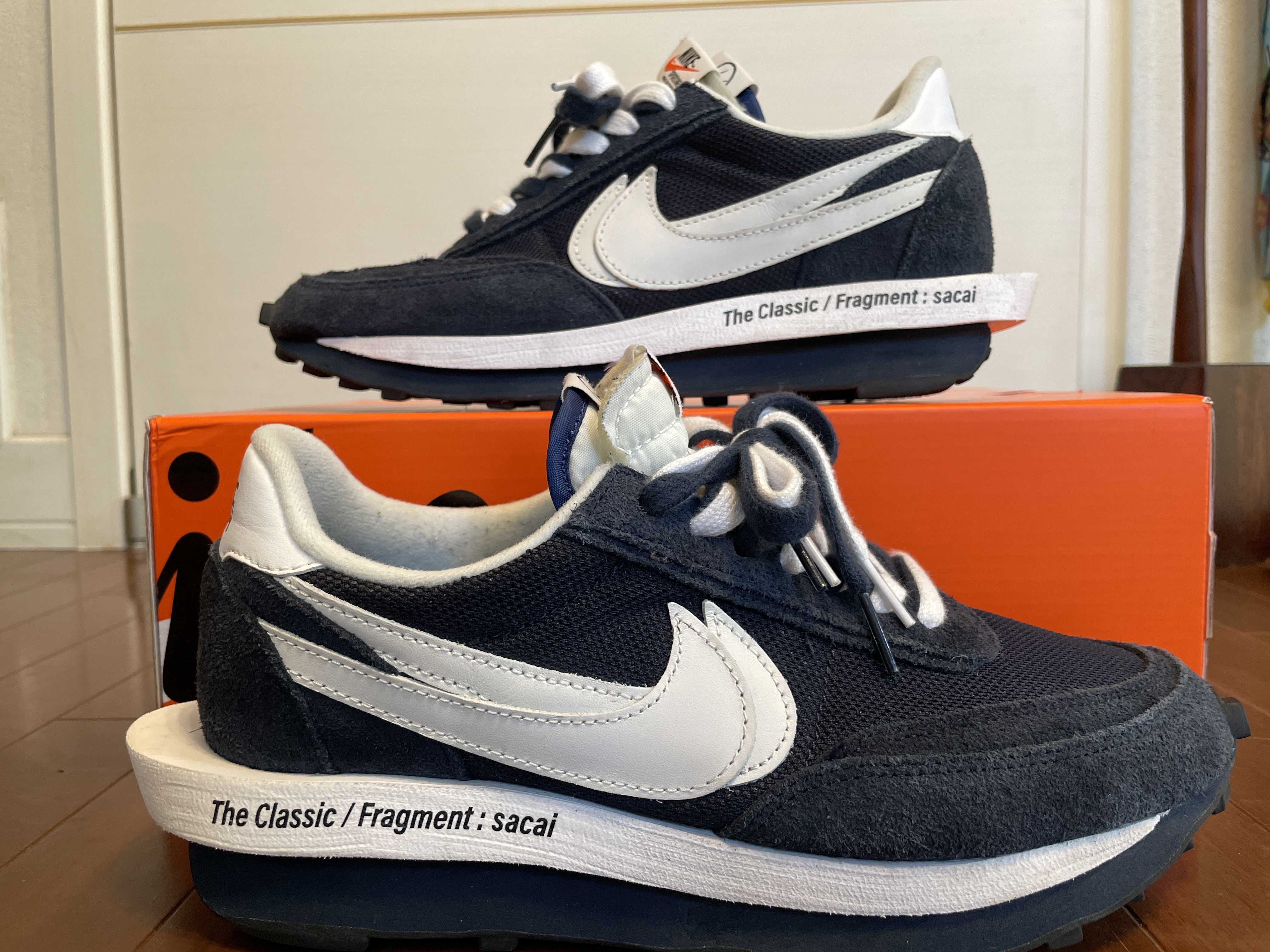 Fragment × sacai × Nike LD Waffle "Blackended Blue"