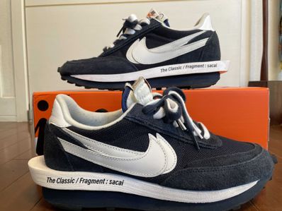 Fragment × sacai × Nike LD Waffle "Blackended Blue"