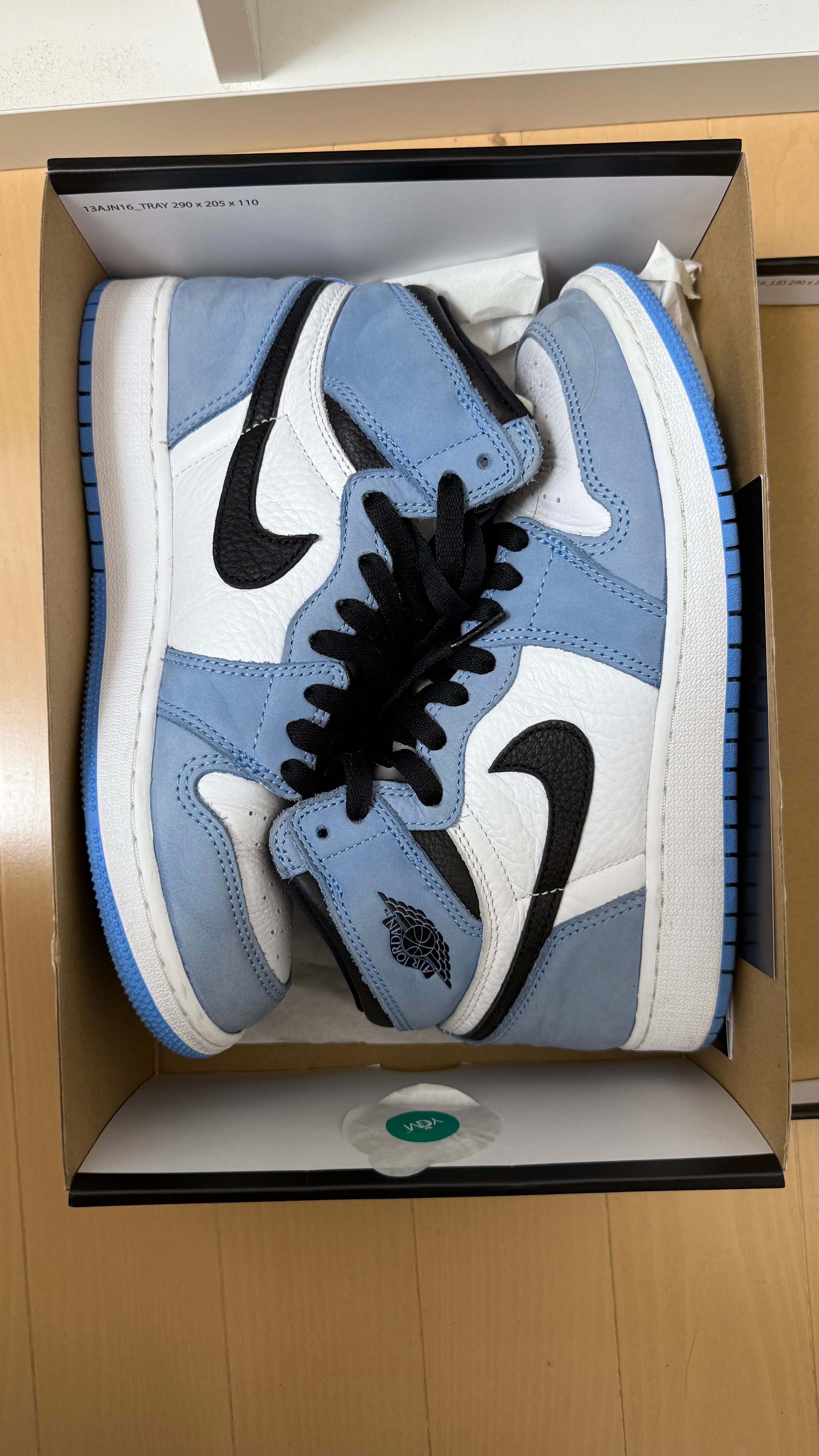 Nike GS Air Jordan 1 High "White/University Blue/Black"   