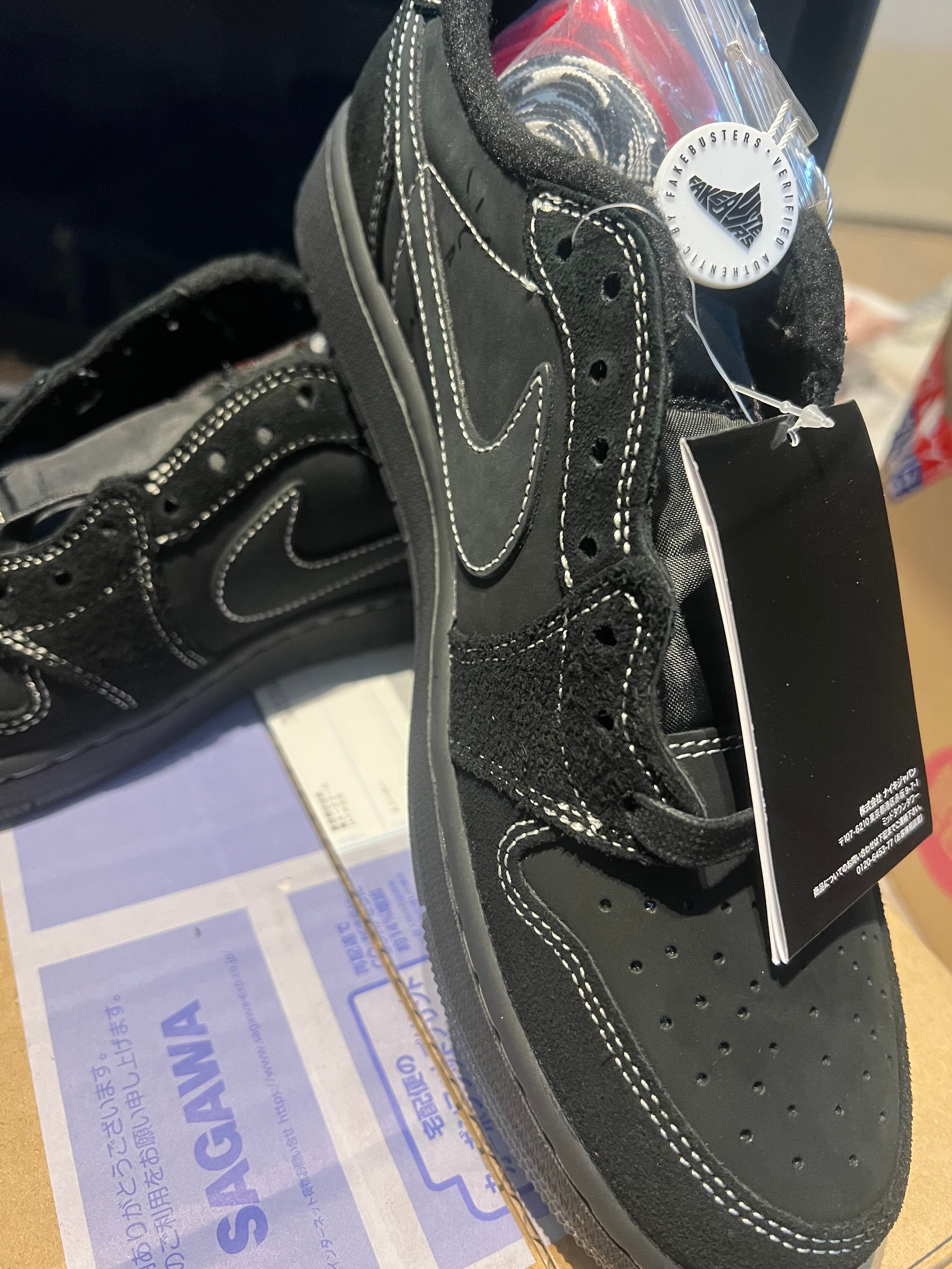 Travis Scott × Nike Air Jordan 1 Low OG SP "Black Phantom"