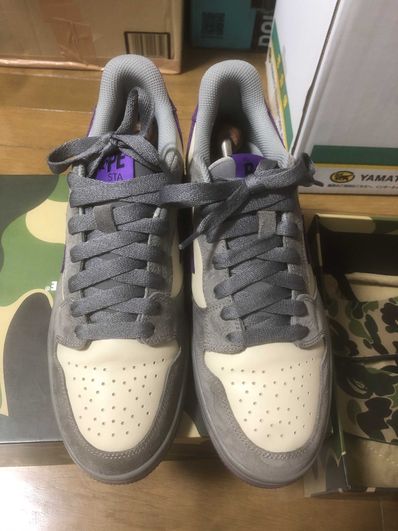A BATHING APE®︎ COURT STA "Mist Gray/Loyal Purple"