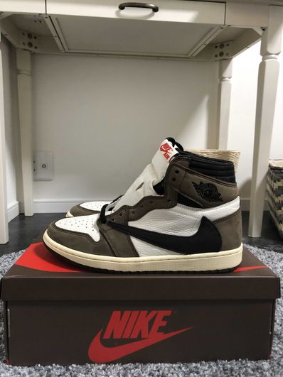 Travis Scott × Nike Air Jordan 1 Retro High OG TS SP "Sail/Dark Mocha"