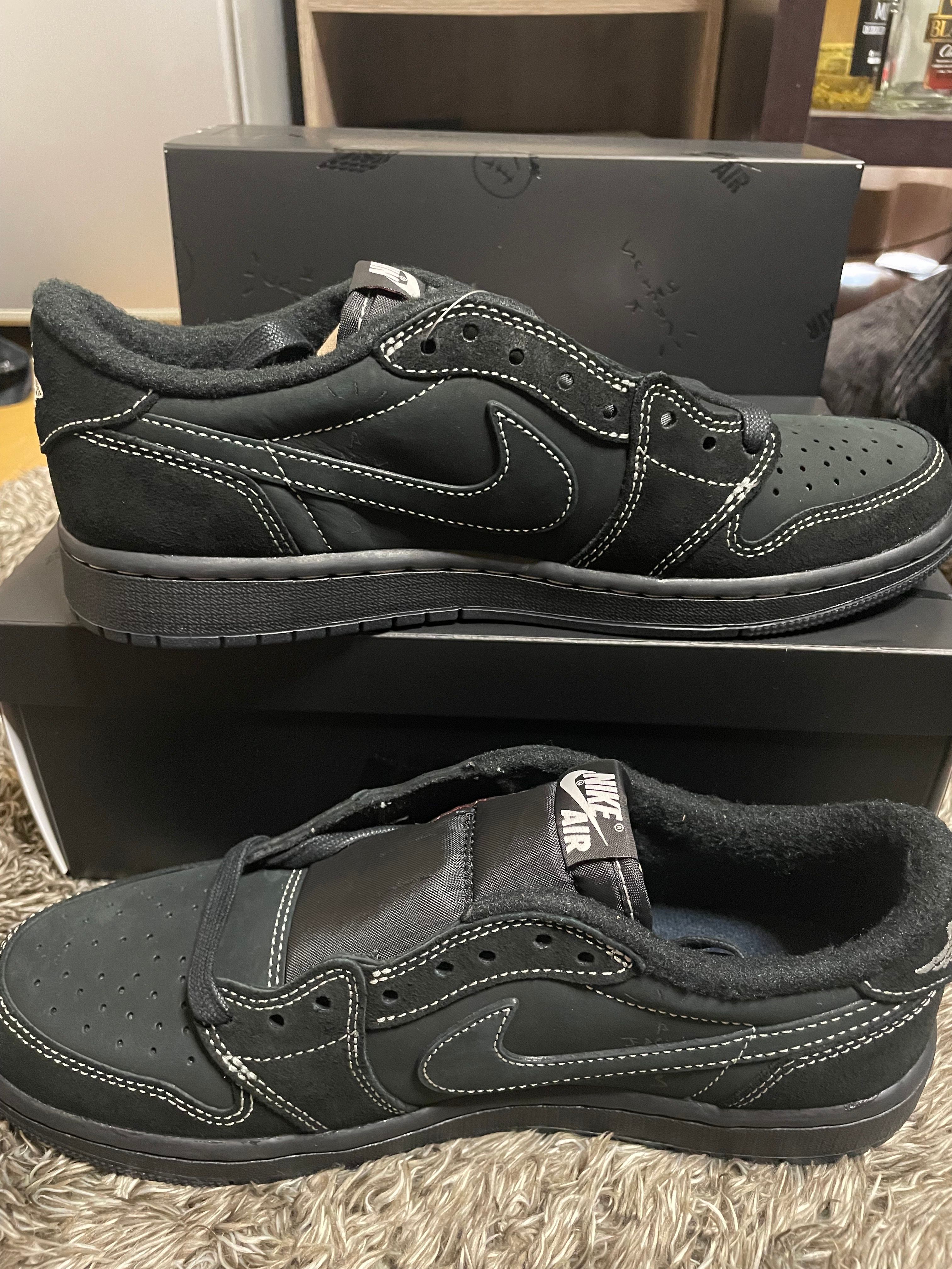 Travis Scott × Nike Air Jordan 1 Low OG SP "Black Phantom"