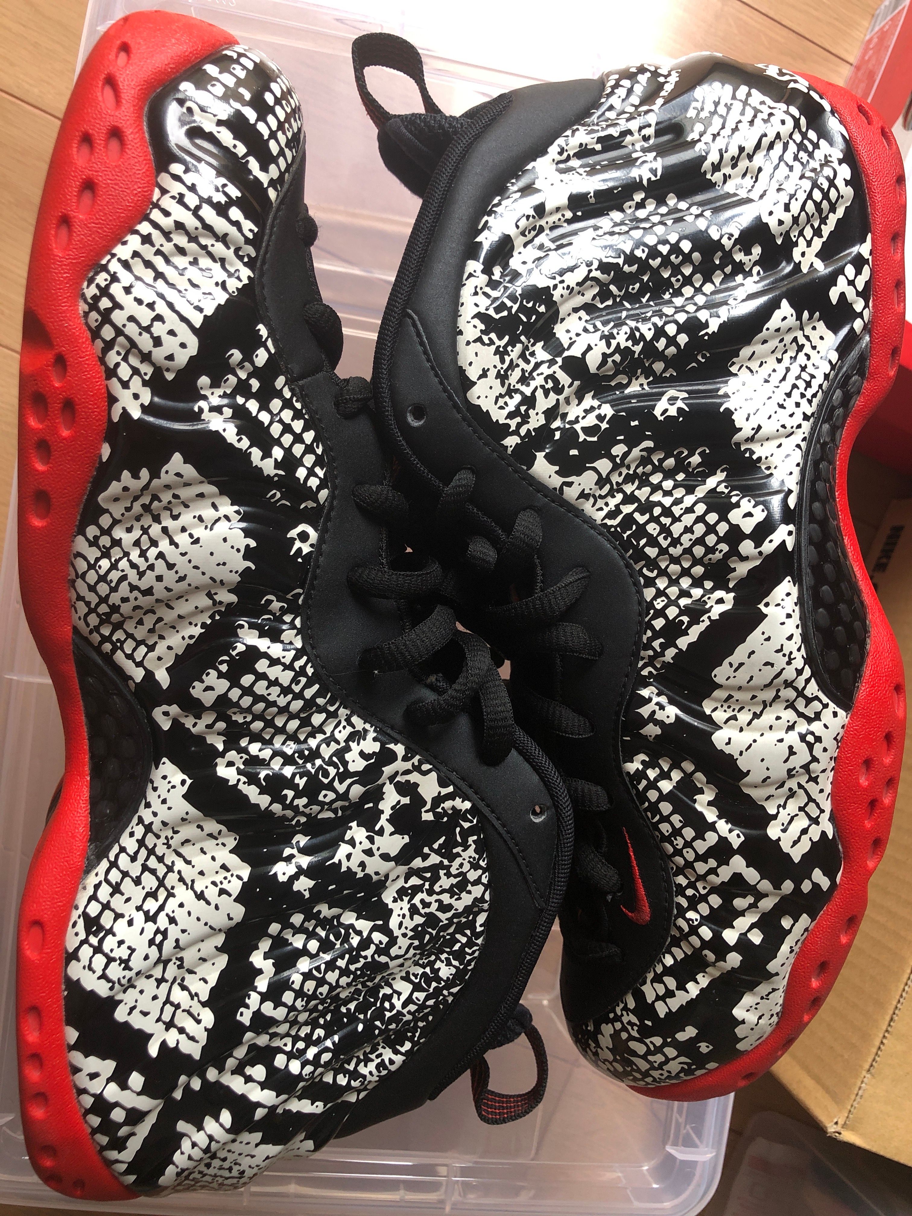 Nike Air Foamposite One "Sail/Black/Habanero Red"