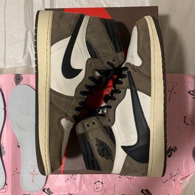 Travis Scott × Nike Air Jordan 1 Retro High OG TS SP "Sail/Dark Mocha"
