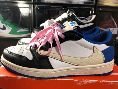 Travis Scott × fragment design × Nike Air Jordan 1 Low OG SP "Military Blue"