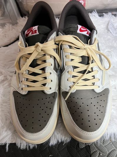 Travis Scott × Nike Air Jordan 1 Low OG SP "Reverse Mocha/Sail and Ridgerock"