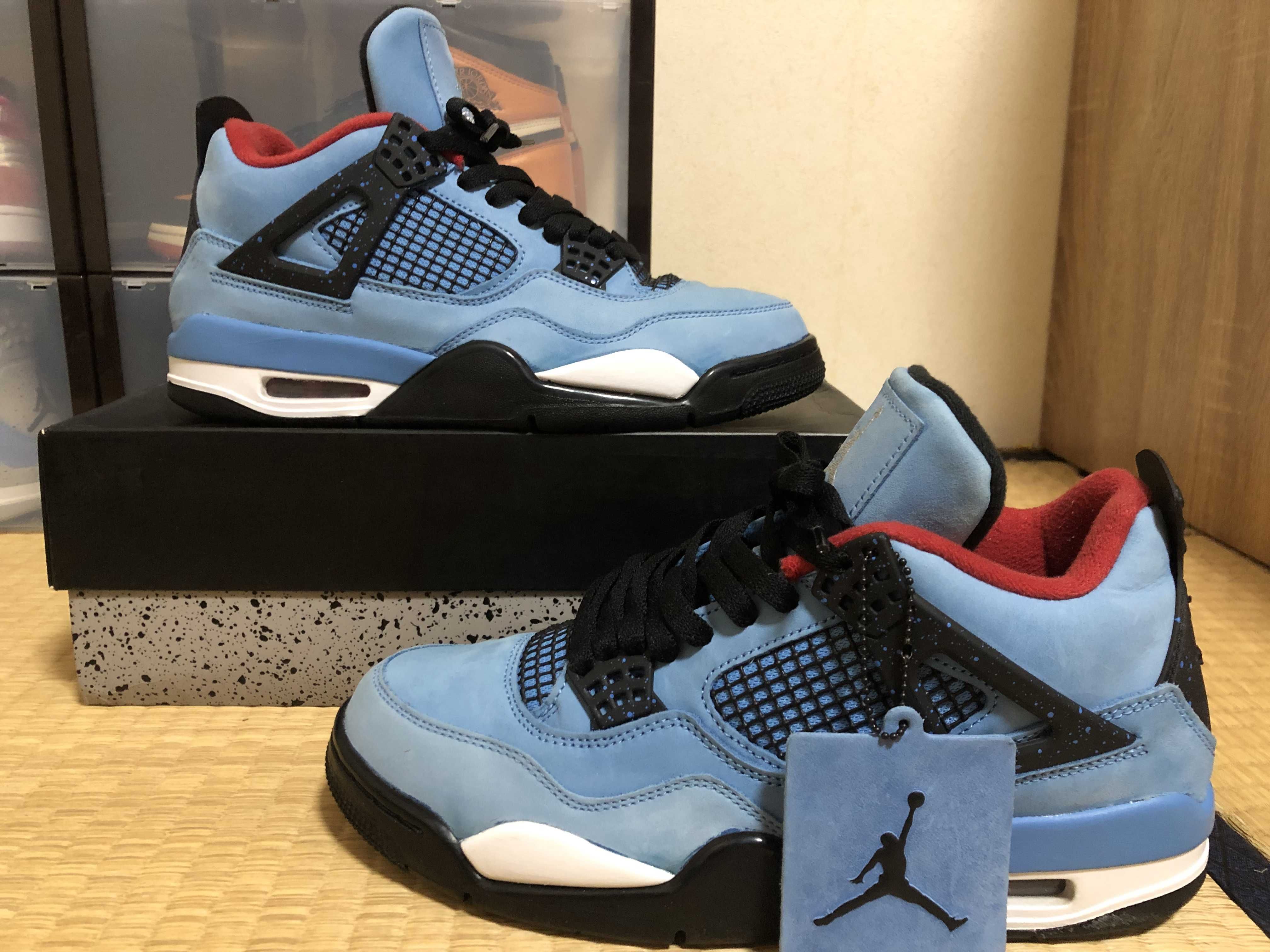 Travis Scott × Nike Air Jordan 4 Retro Cactus Jack "University Blue"