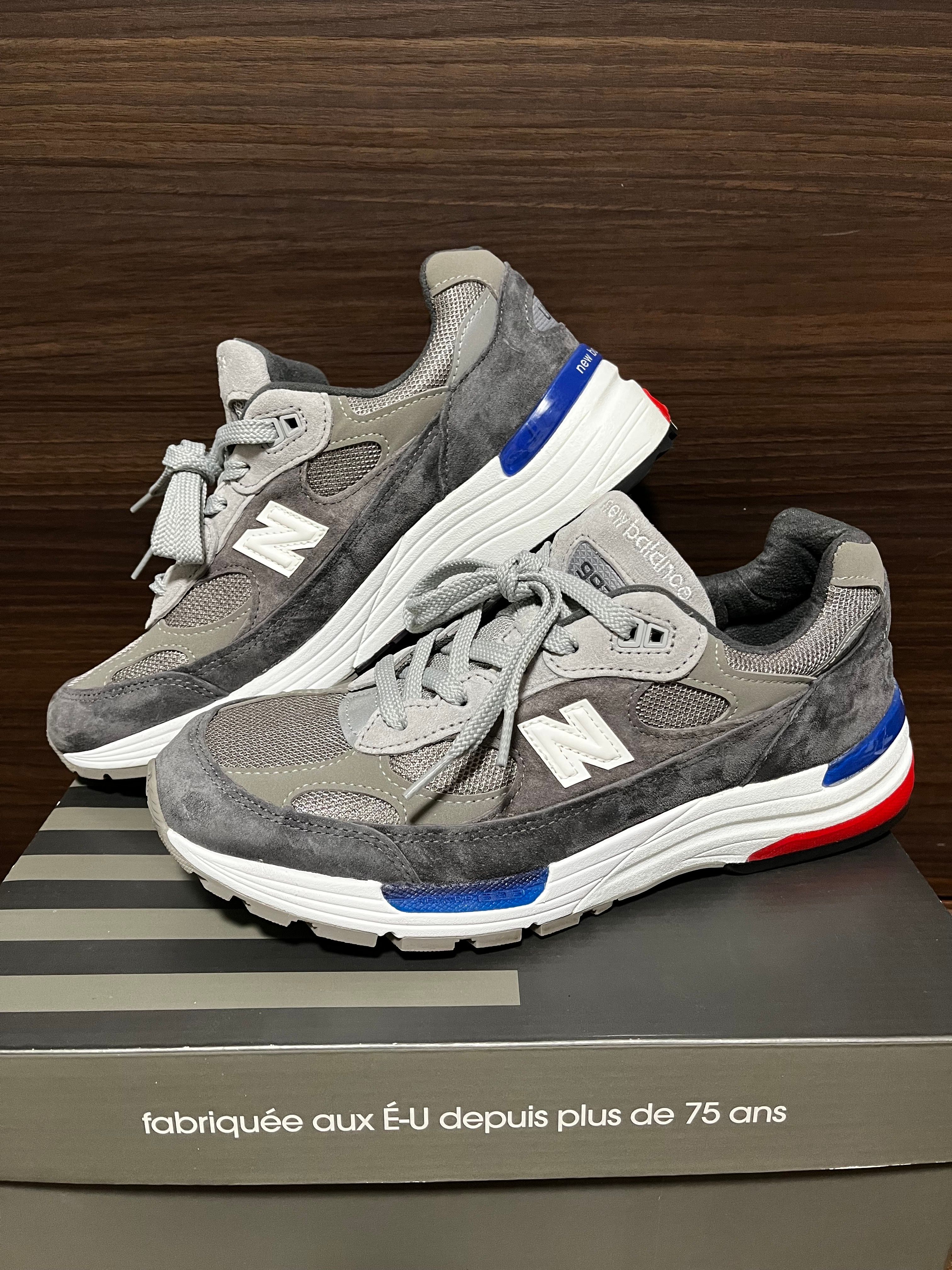 New Balance 992 "GRAY/BLUE/RED"
