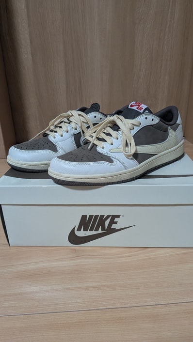 Travis Scott × Nike Air Jordan 1 Low OG SP "Reverse Mocha/Sail and Ridgerock"