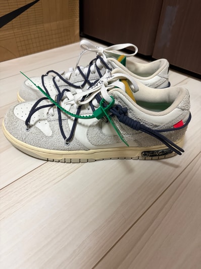 Off-White × Nike Dunk Low "Sail/Neutral Grey/Gridiron"