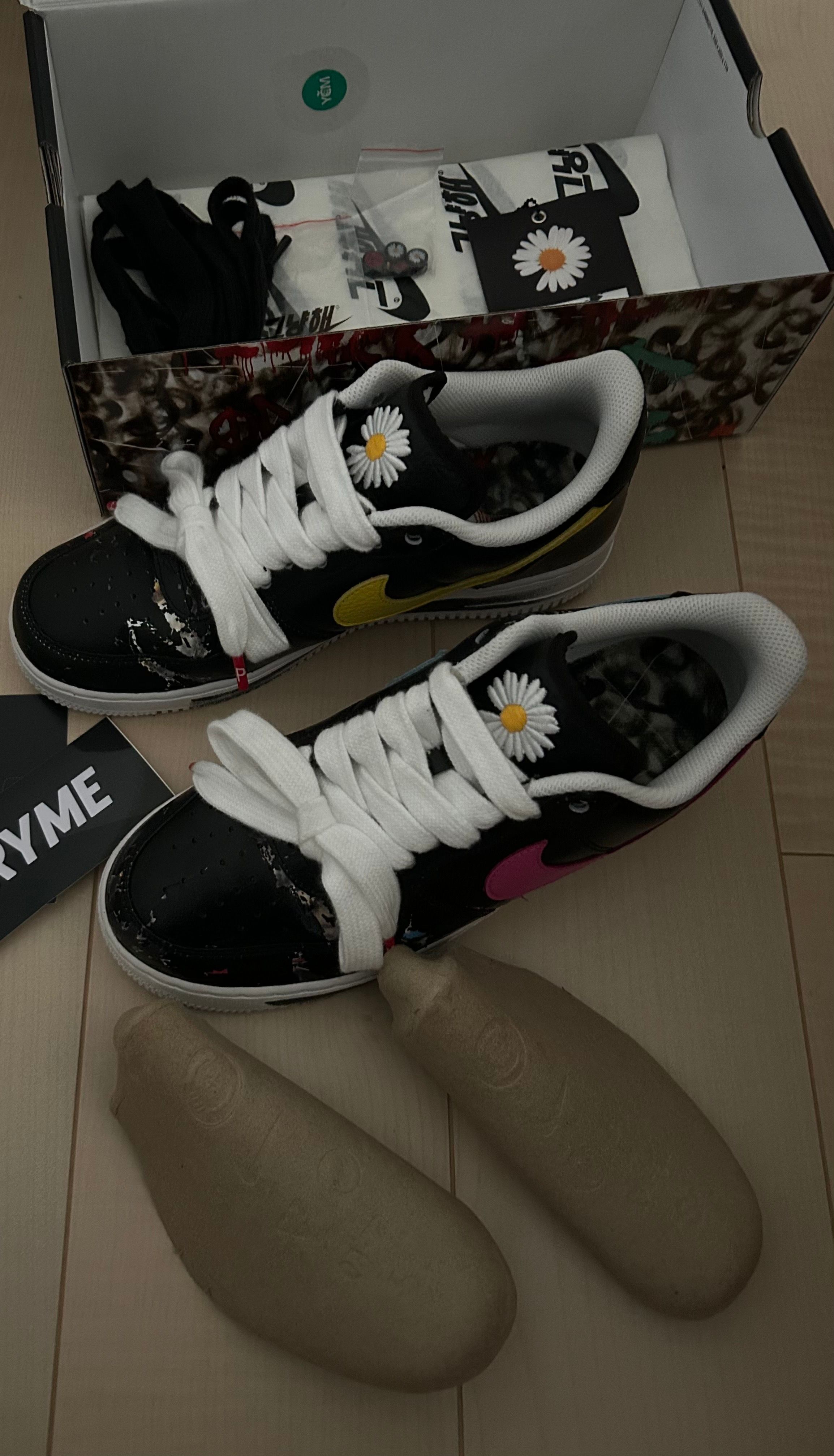 PEACEMINUSONE × Nike Air Force 1 Low '07 Para-Noise 3.0 "Black and Multi-Color" / G-DRAGON