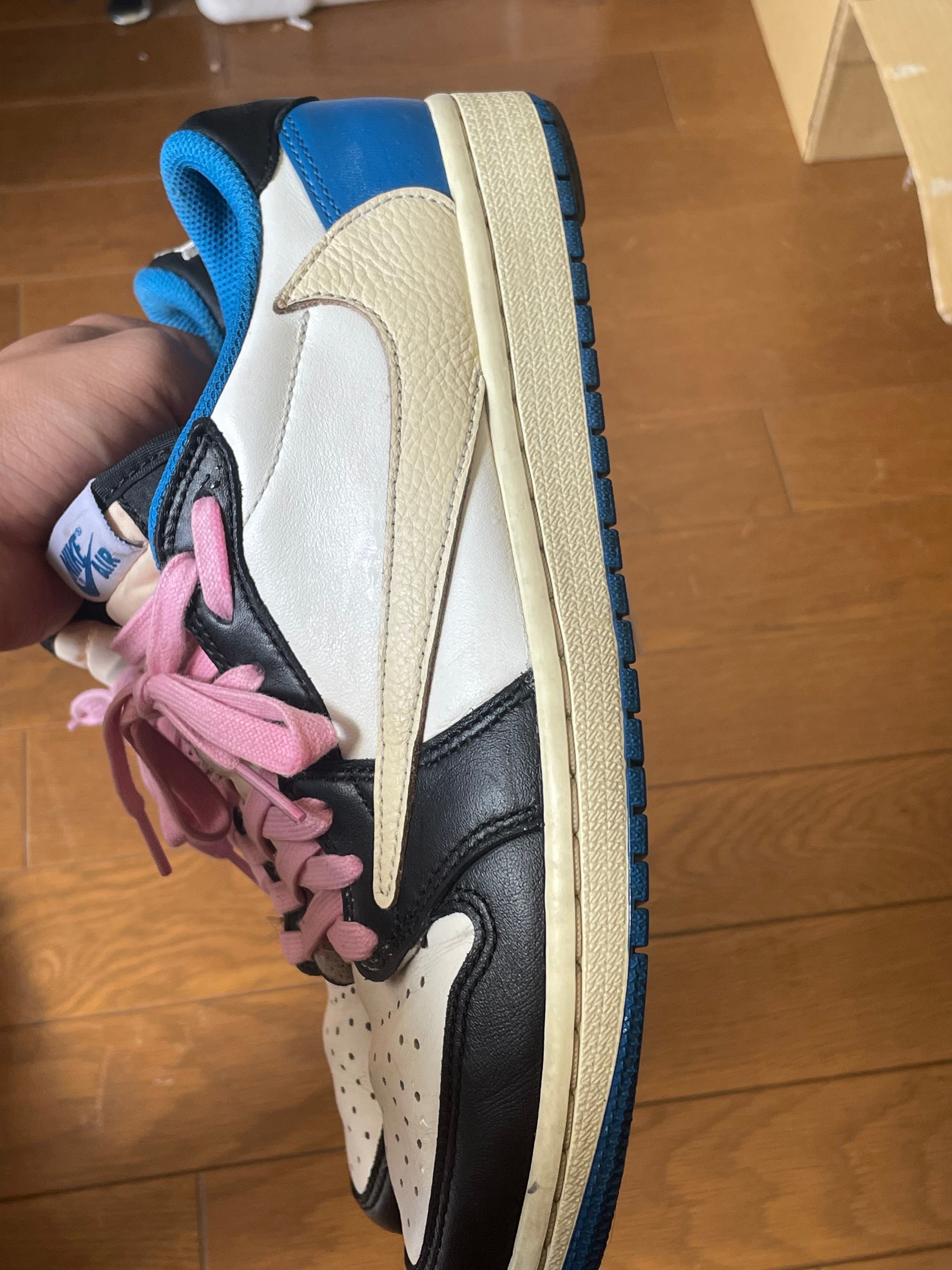 Travis Scott × fragment design × Nike Air Jordan 1 Low OG SP "Military Blue"