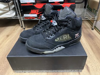 NIKE AIR JORDAN 5 PARIS SAINT-GERMAIN BLACK/CEMENT GREY