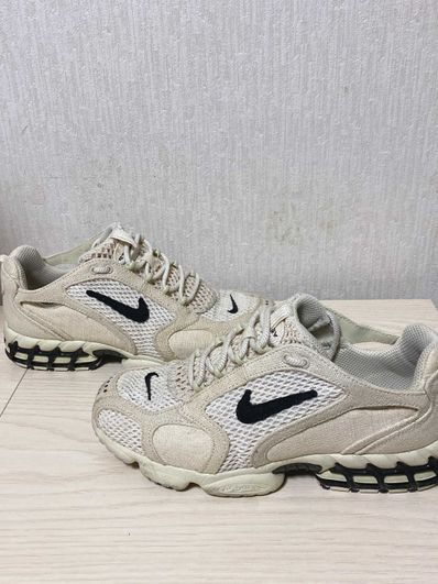 Stussy × Nike Air Zoom Spiridon CG 2 "Fossil/Black"