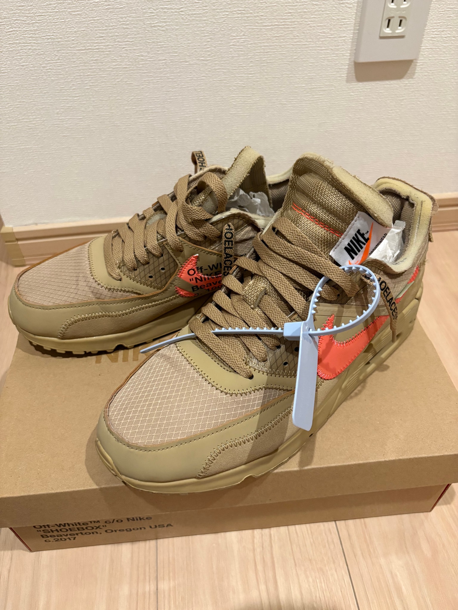 Off-White × Nike Air Max 90 "Desert Ore"