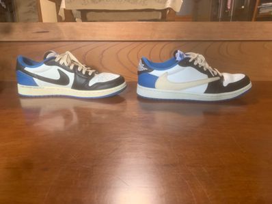 Travis Scott × fragment design × Nike Air Jordan 1 Low OG SP "Military Blue"