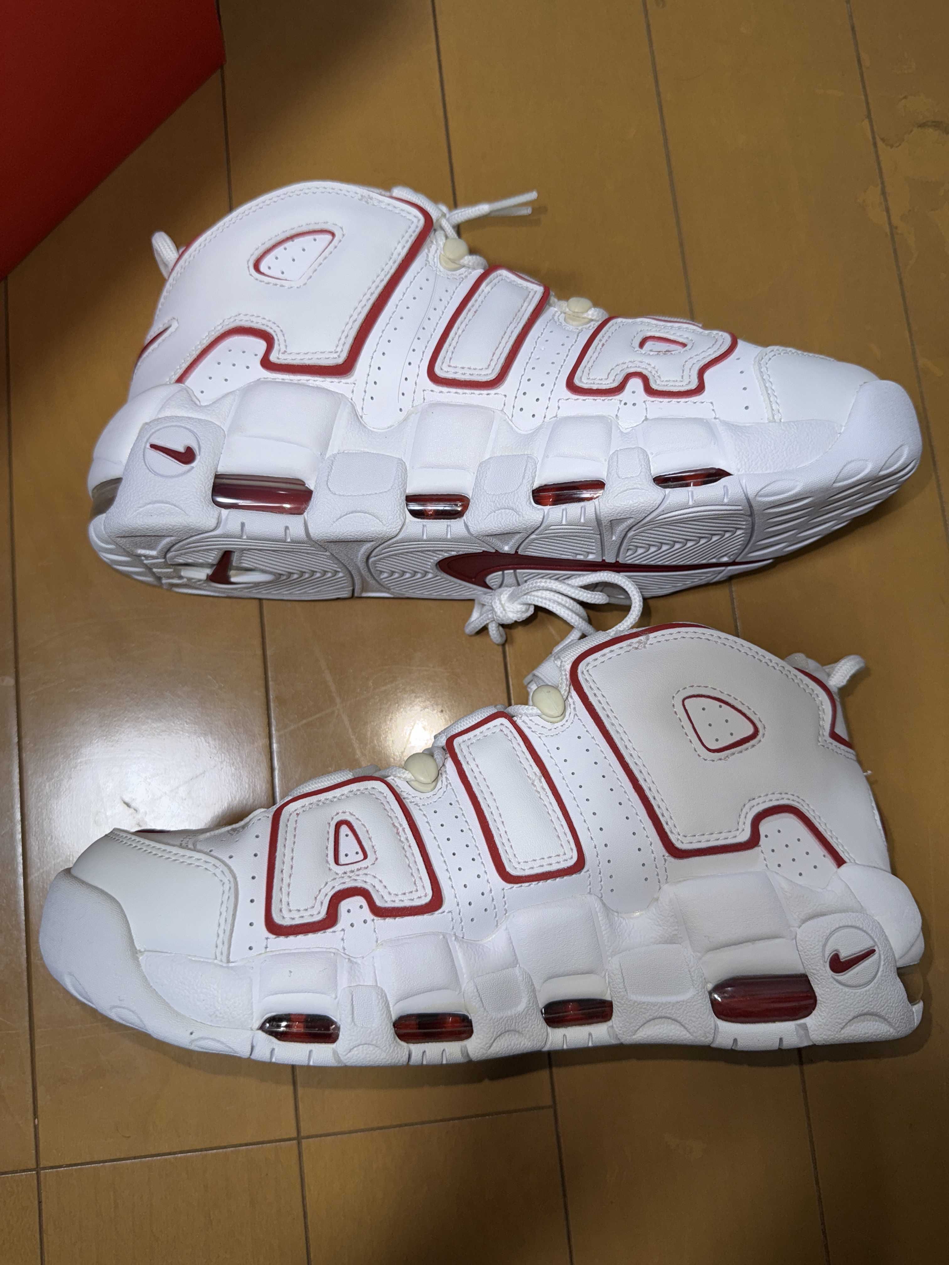 NIKE AIR MORE UPTEMPO "WHITE/VARSITY RED" (2021)