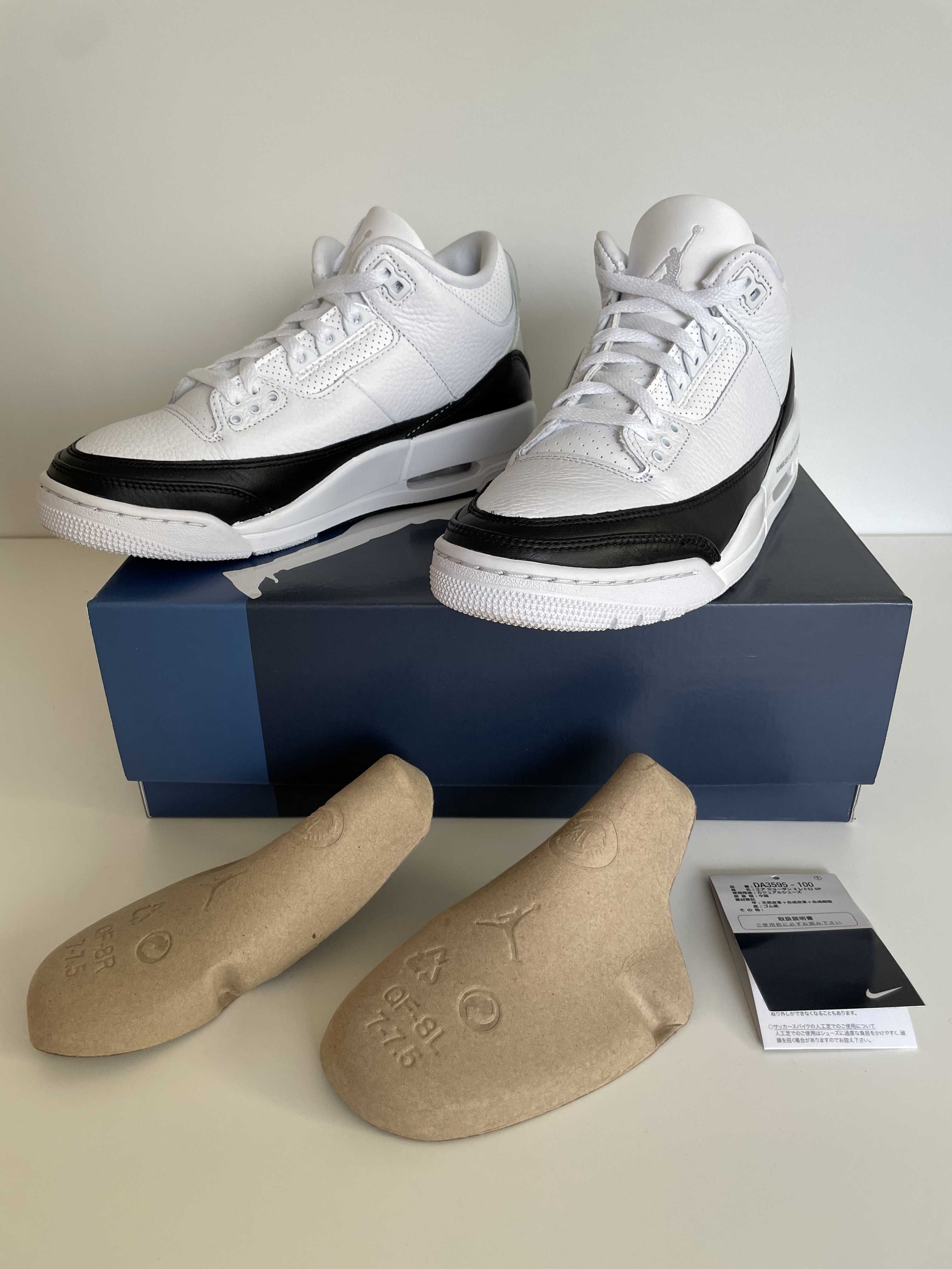 Fragment × Nike Air Jordan 3 "White/Black"