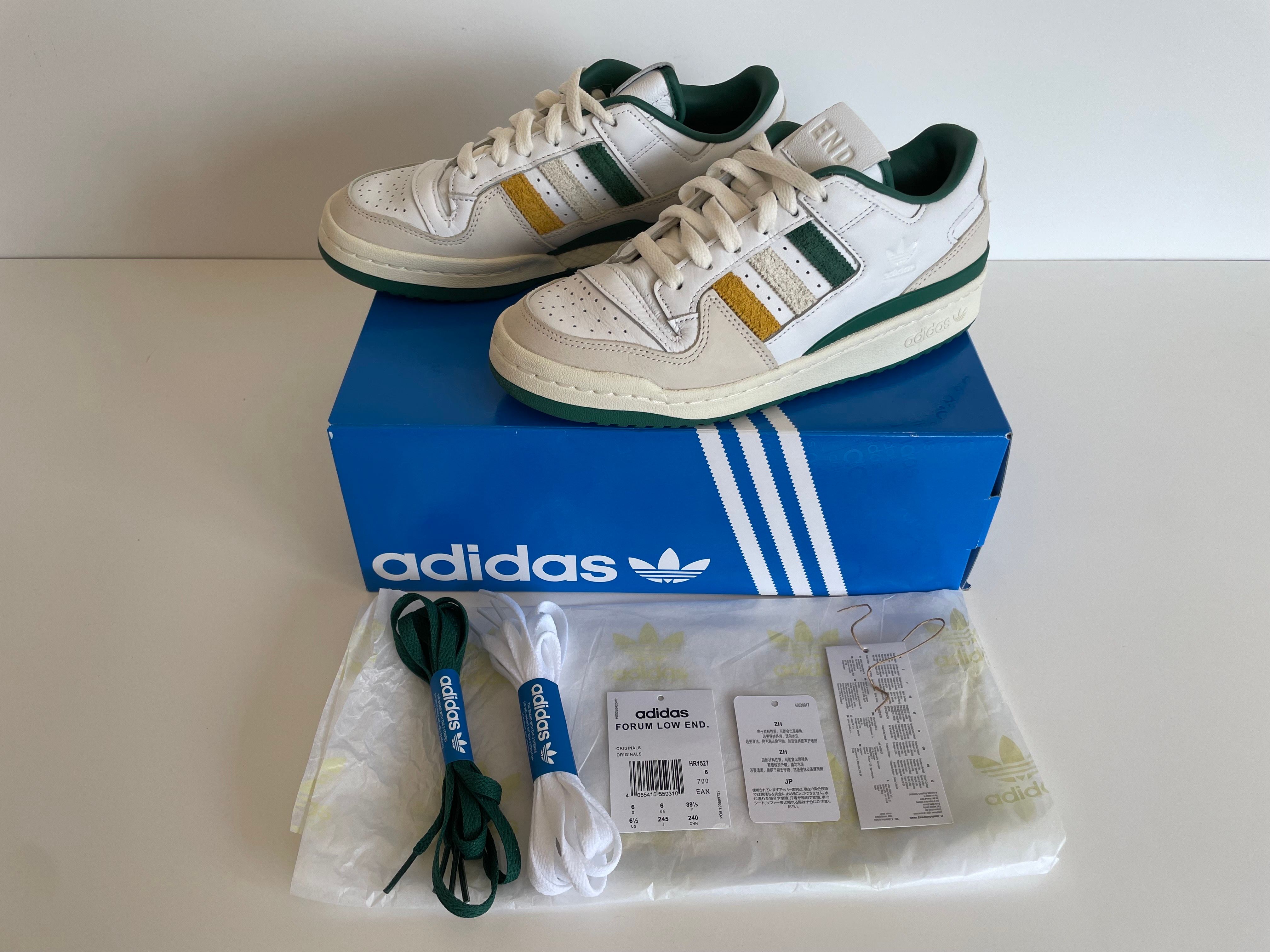 END. × adidas Forum Varsity Forum Low "Green"