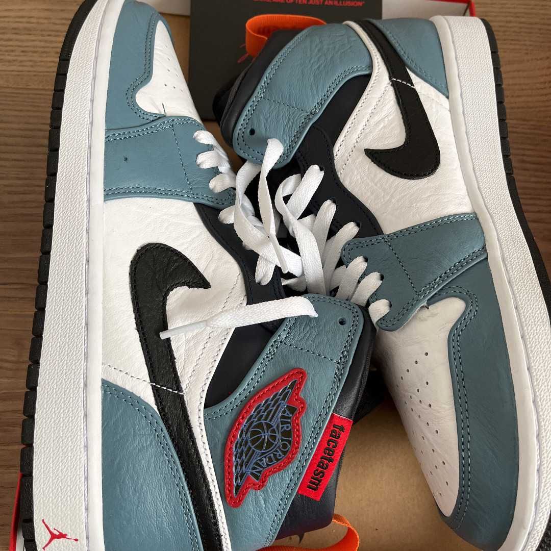 FACETASM × Nike Air Jordan 1 Mid "White/Navy"