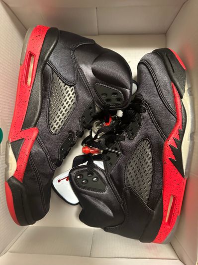 Air Jordan 5 Satin "Bred"