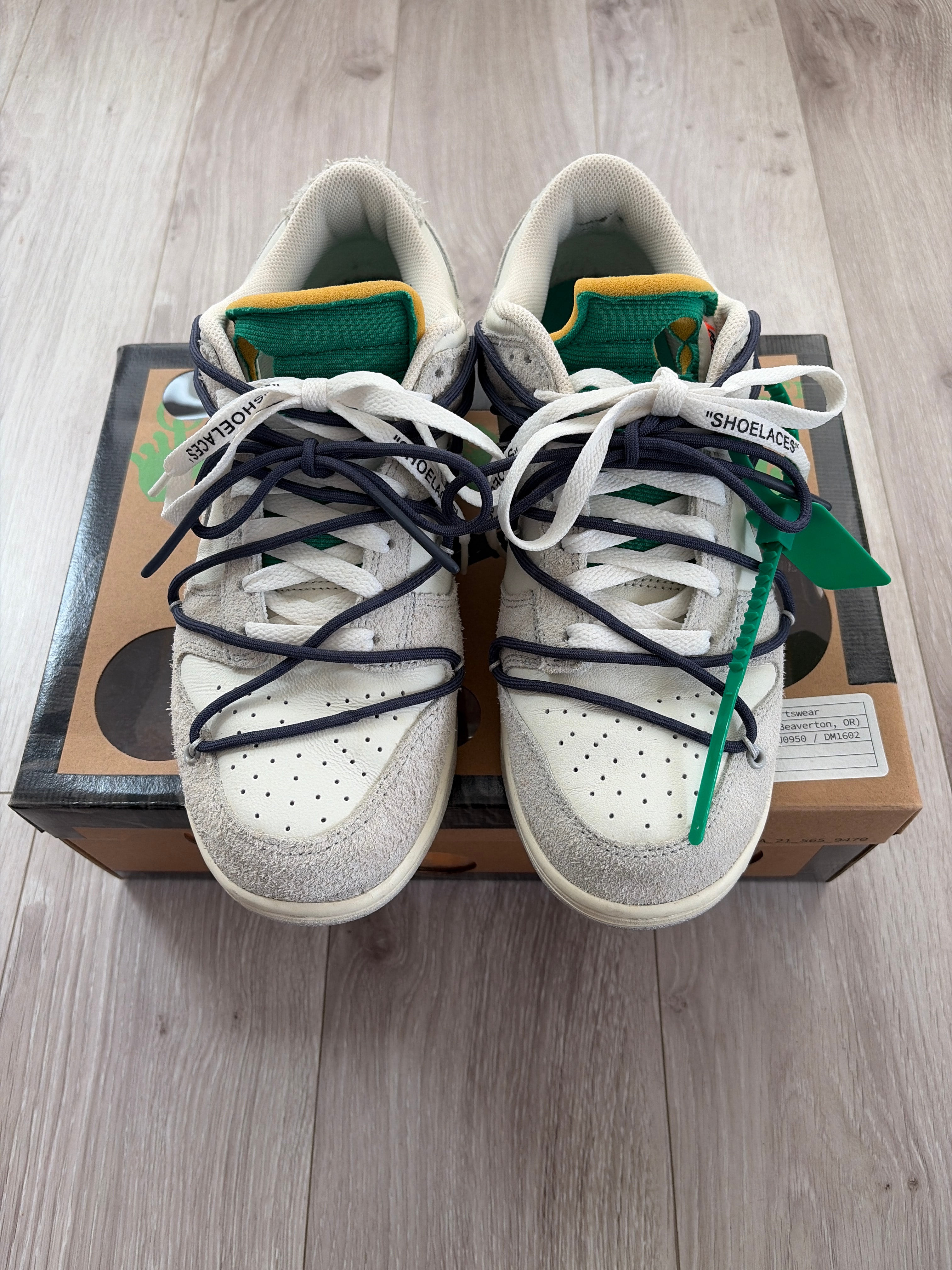 Off-White × Nike Dunk Low "Sail/Neutral Grey/Gridiron"