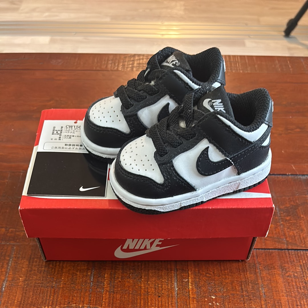 Nike TD Dunk Low "White/Black"