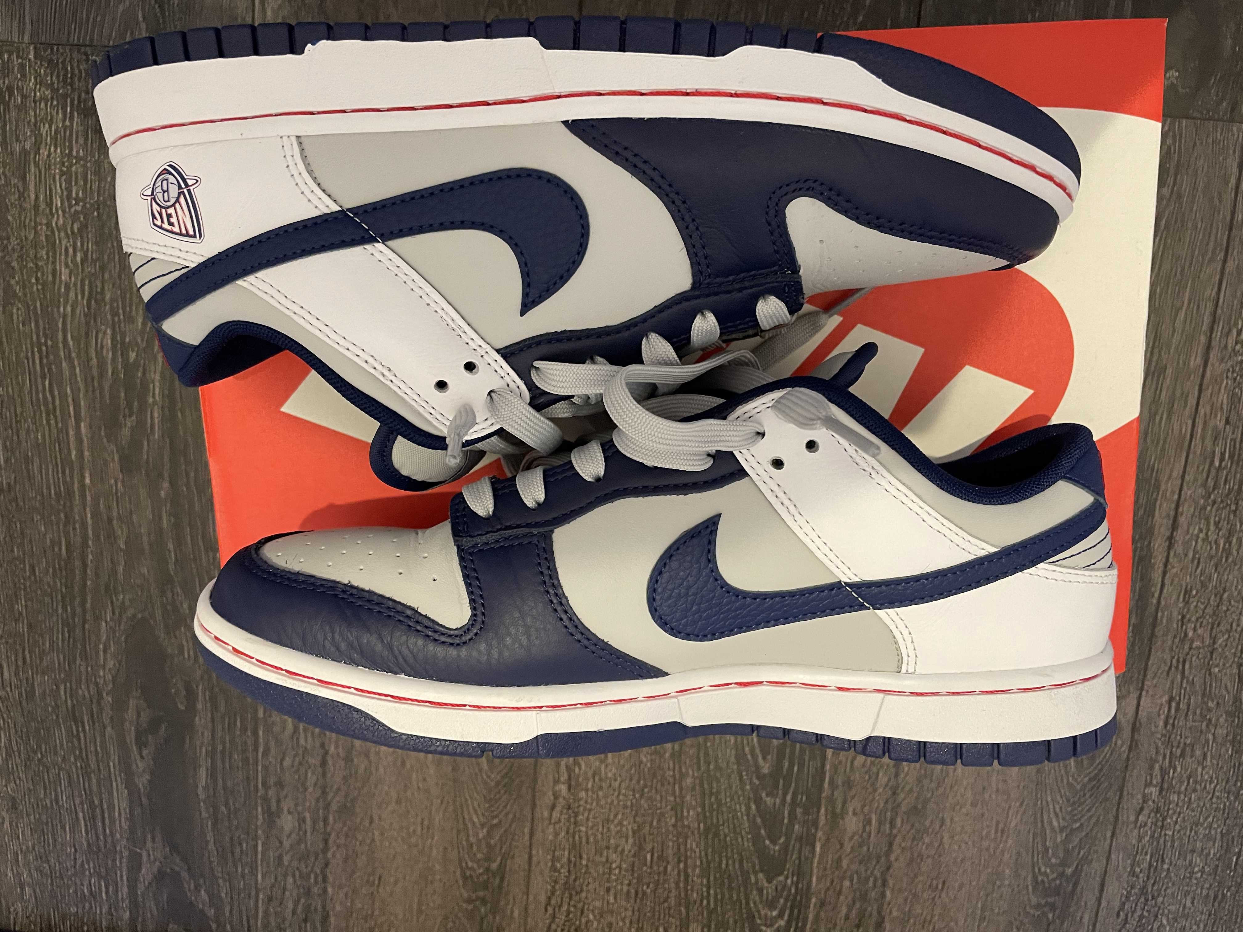 NBA × Nike Dunk Low EMB 75th Anniversary "Nets"