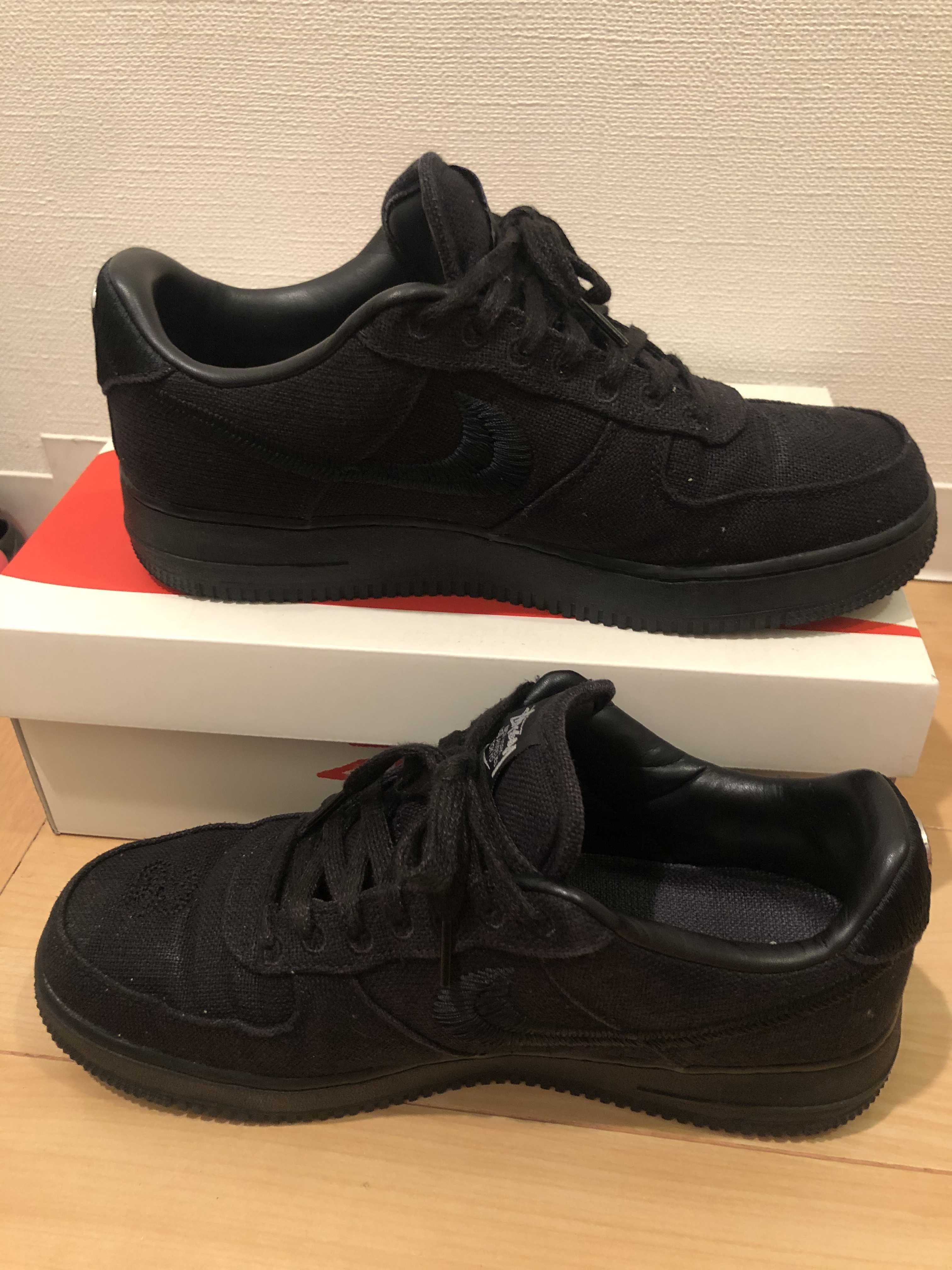 Stussy × Nike Air Force 1 Low "Triple Black"