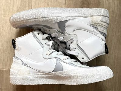 sacai × NIKE BLAZER MID "WHITE/WOLF GREY"