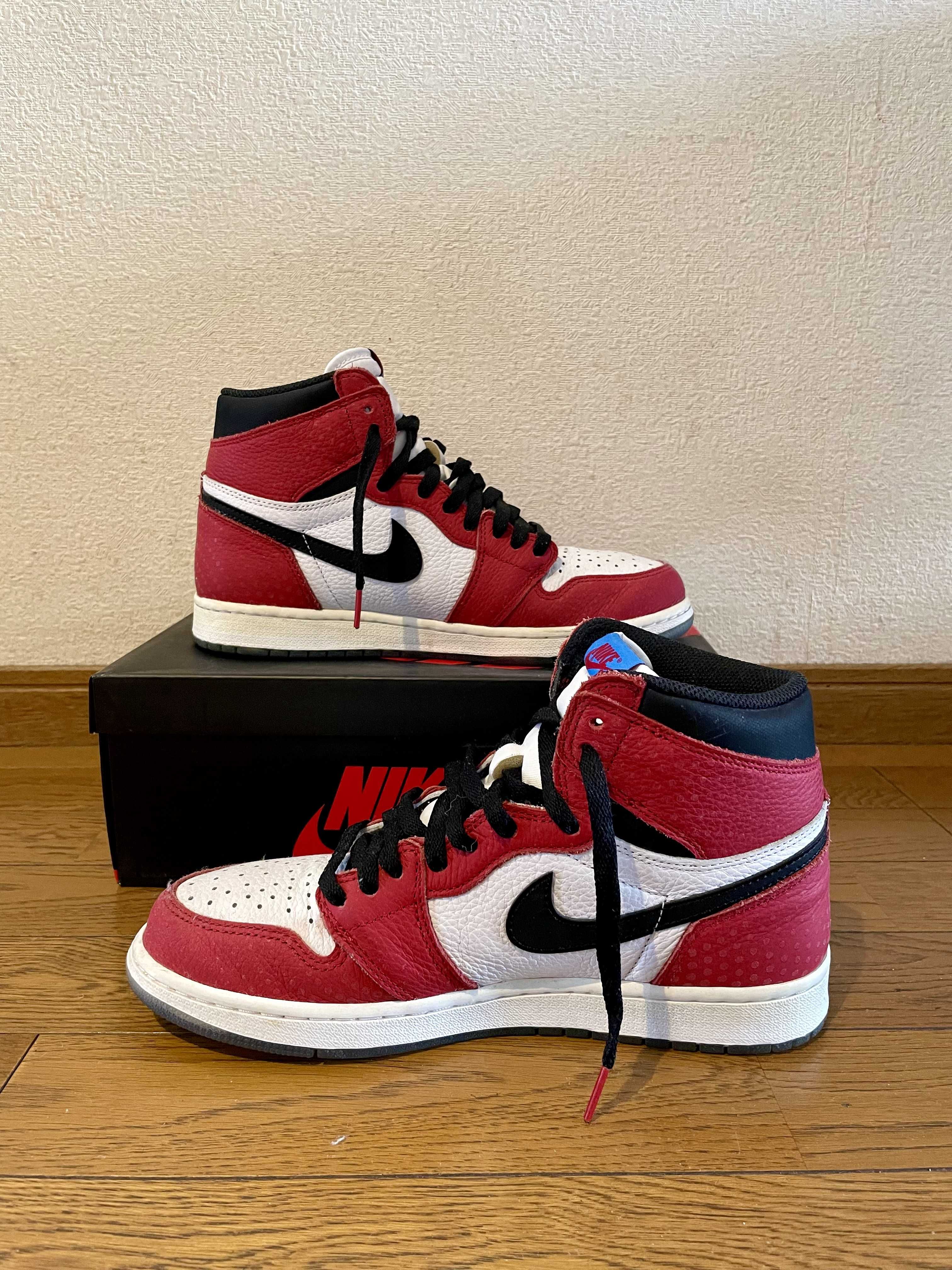 Spiderman × Nike Air Jordan 1 Origin Story "Gym Red/White/Photo Blue/Black"