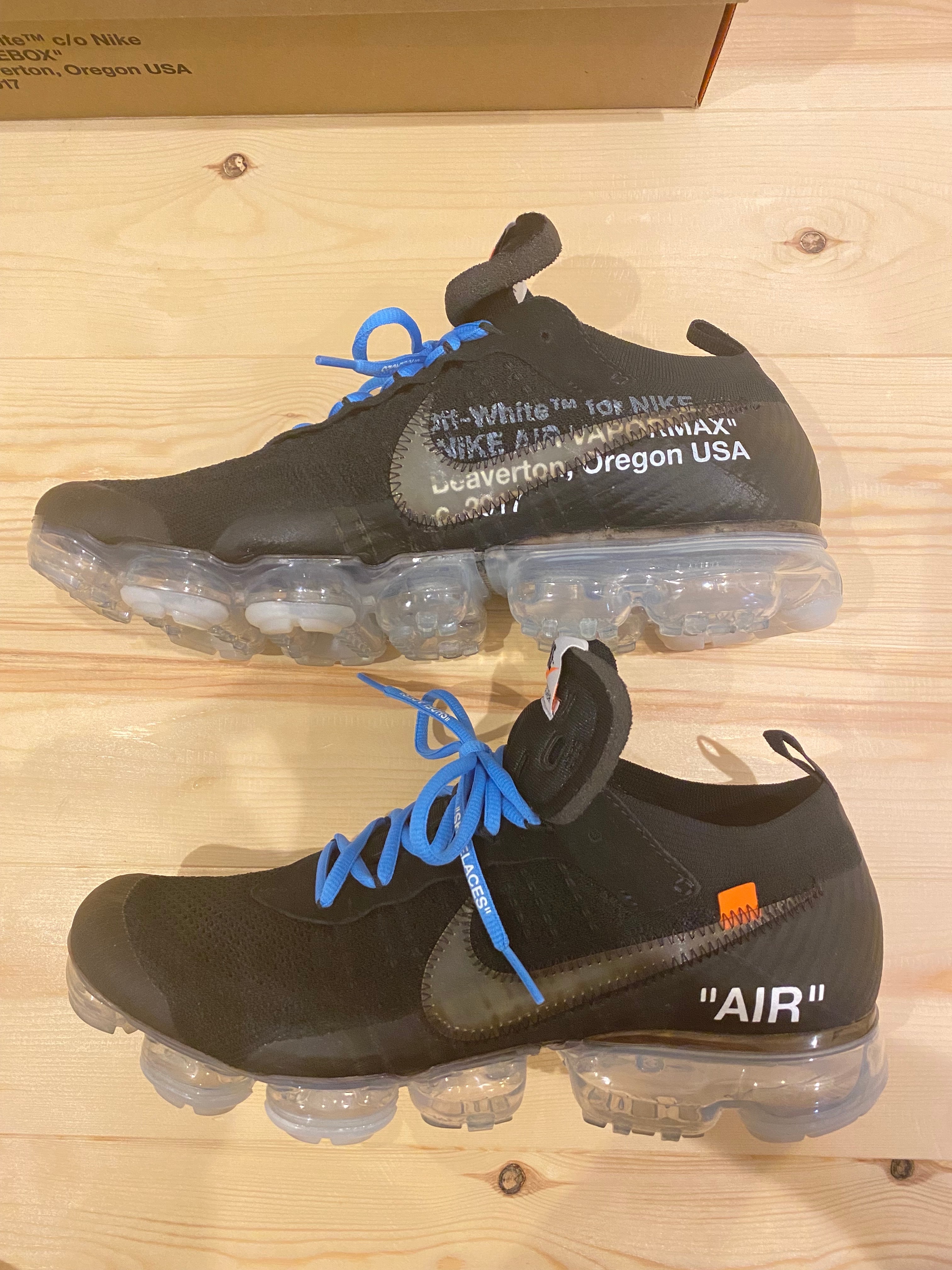 Off-White × Nike Air Vapormax "Black/Total Orange/Clear"