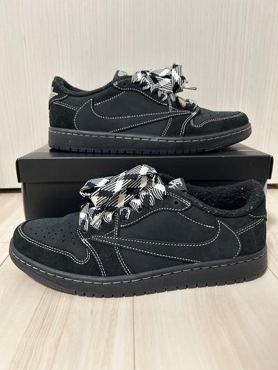 Travis Scott × Nike Air Jordan 1 Low OG SP "Black Phantom"