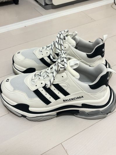 adidas × BALENCIAGA Triple S "White"