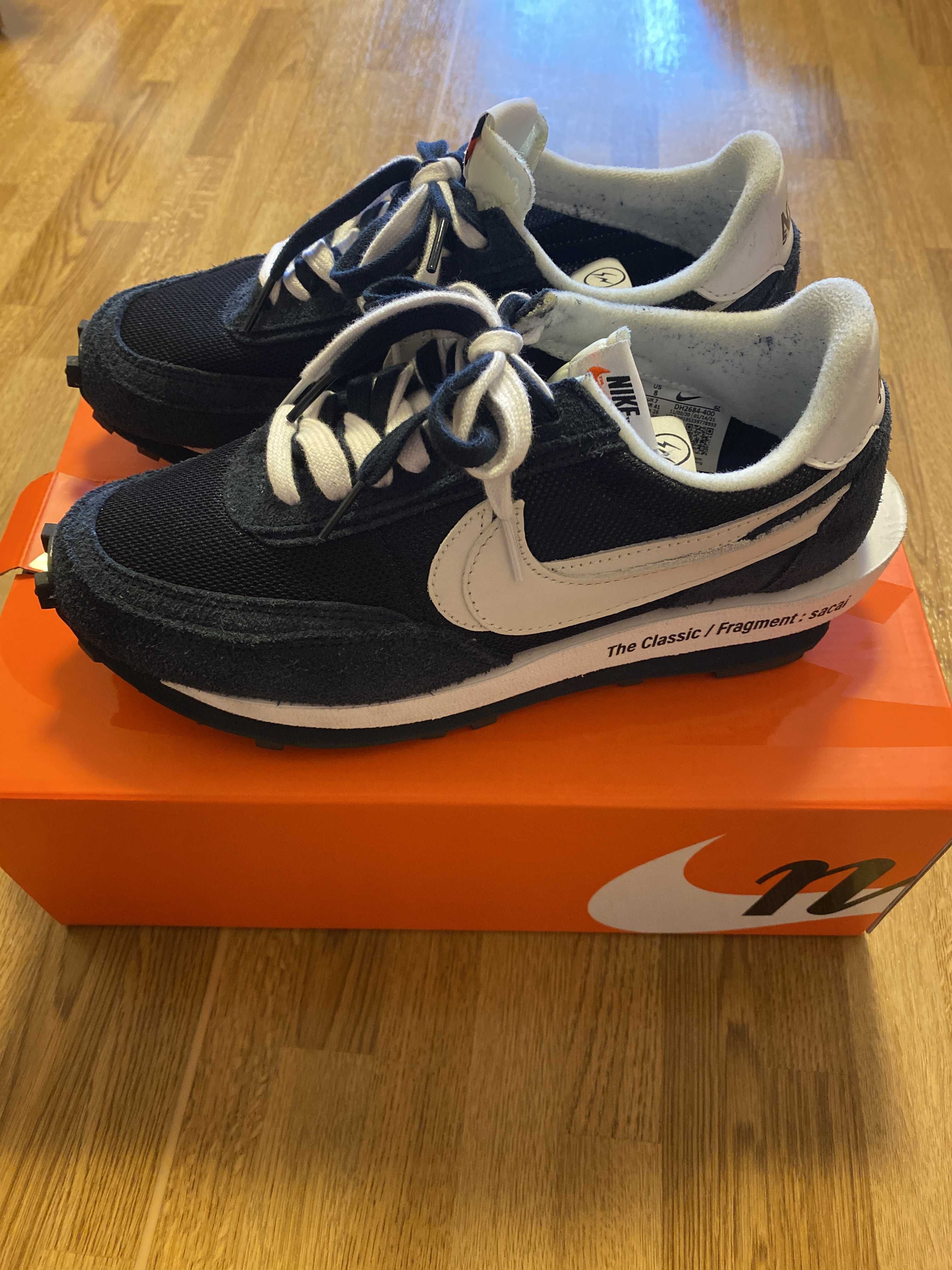 Fragment × sacai × Nike LD Waffle "Blackended Blue"