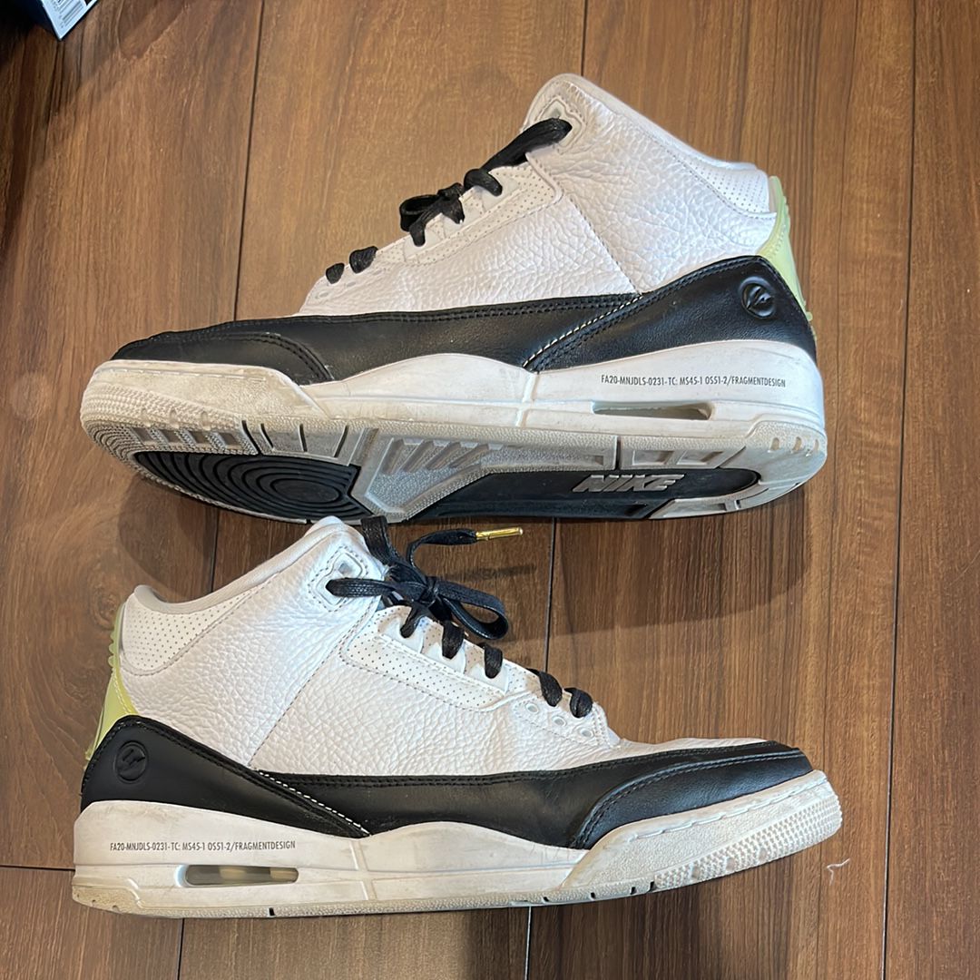 Fragment × Nike Air Jordan 3 "White/Black"
