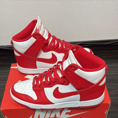 Nike Dunk High "Championship White and Red"
