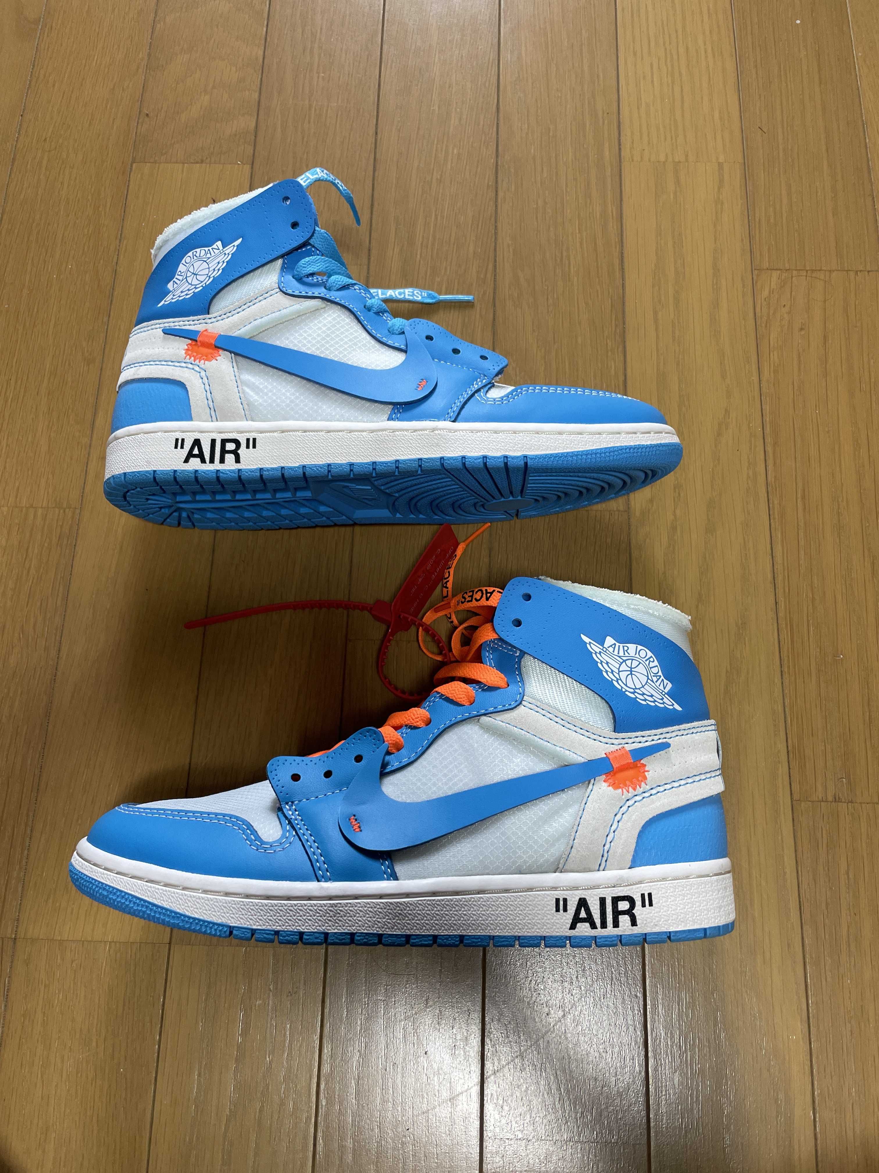 Off-White × Nike Air Jordan 1 High UNC "White/Dark Powder Blue"