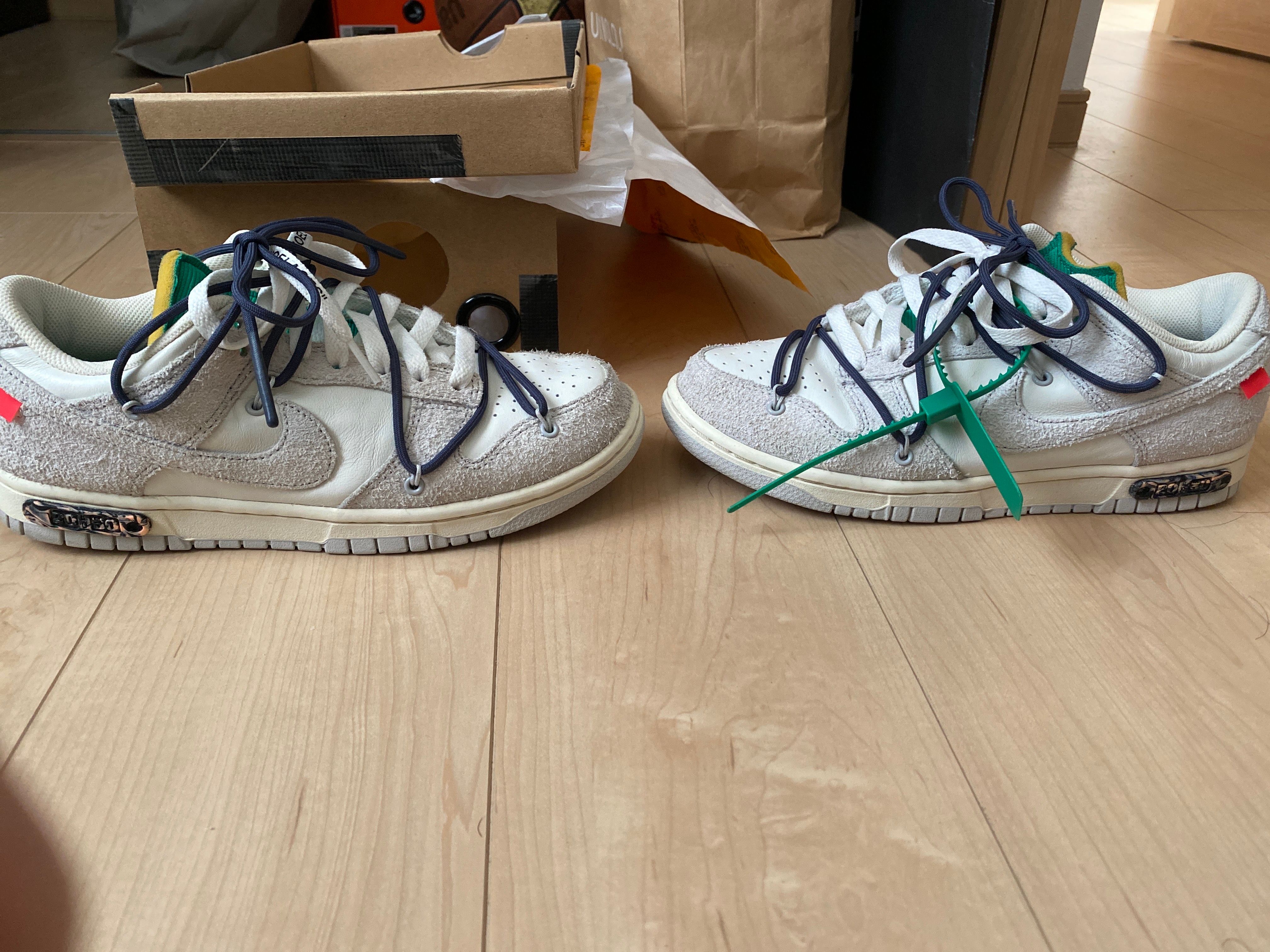 Off-White × Nike Dunk Low "Sail/Neutral Grey/Gridiron"