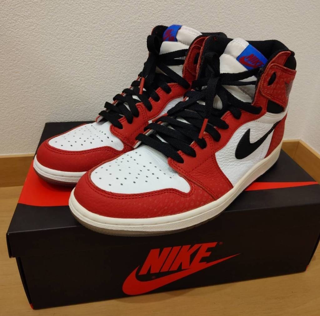 Spiderman × Nike Air Jordan 1 Origin Story "Gym Red/White/Photo Blue/Black"