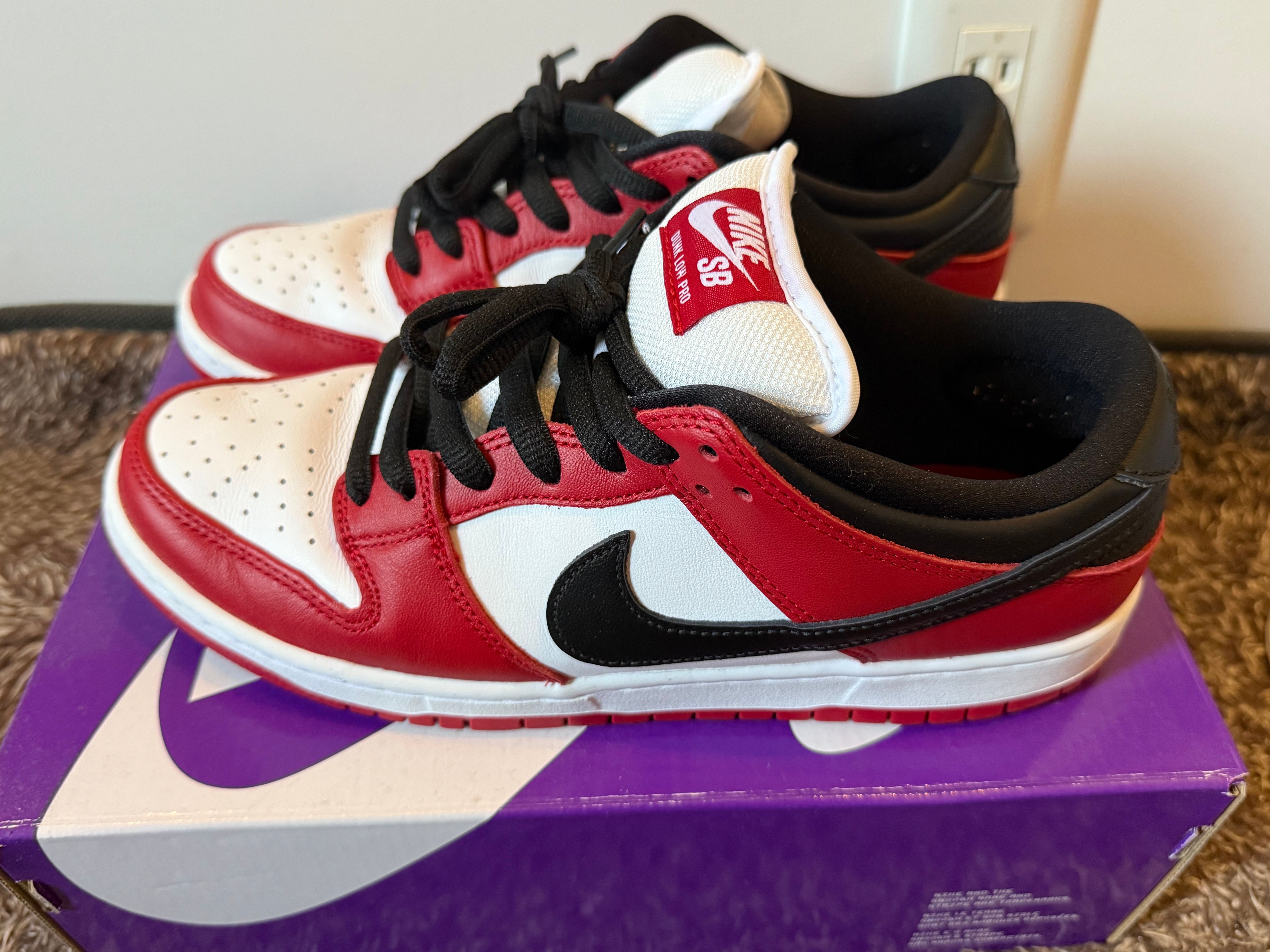 Nike SB Dunk Low Pro "J-Pack Chicago/Varsity Red and White"
