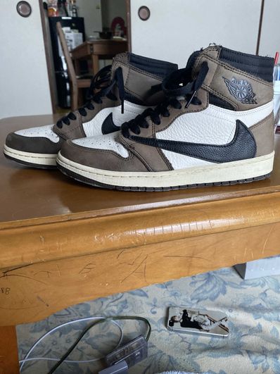 Travis Scott × Nike Air Jordan 1 Retro High OG TS SP "Sail/Dark Mocha"