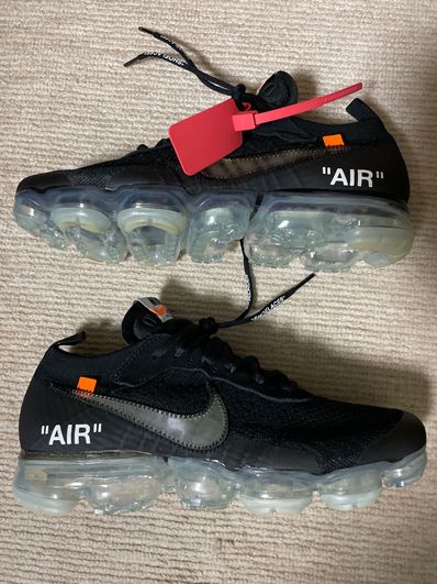 Off-White × Nike Air Vapormax "Black/Total Orange/Clear"