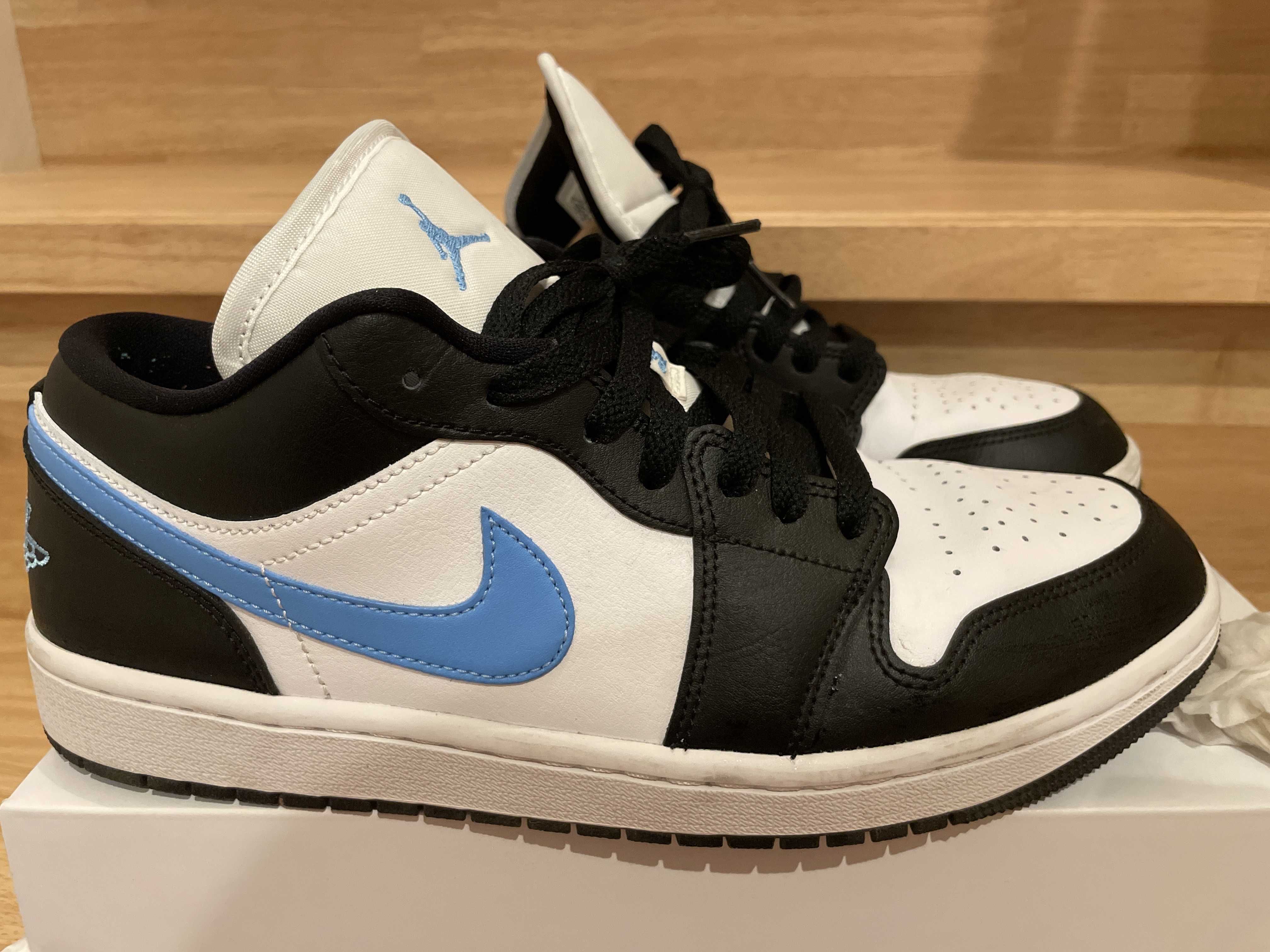 Nike Women's Air Jordan 1 Low "Black/University Blue"