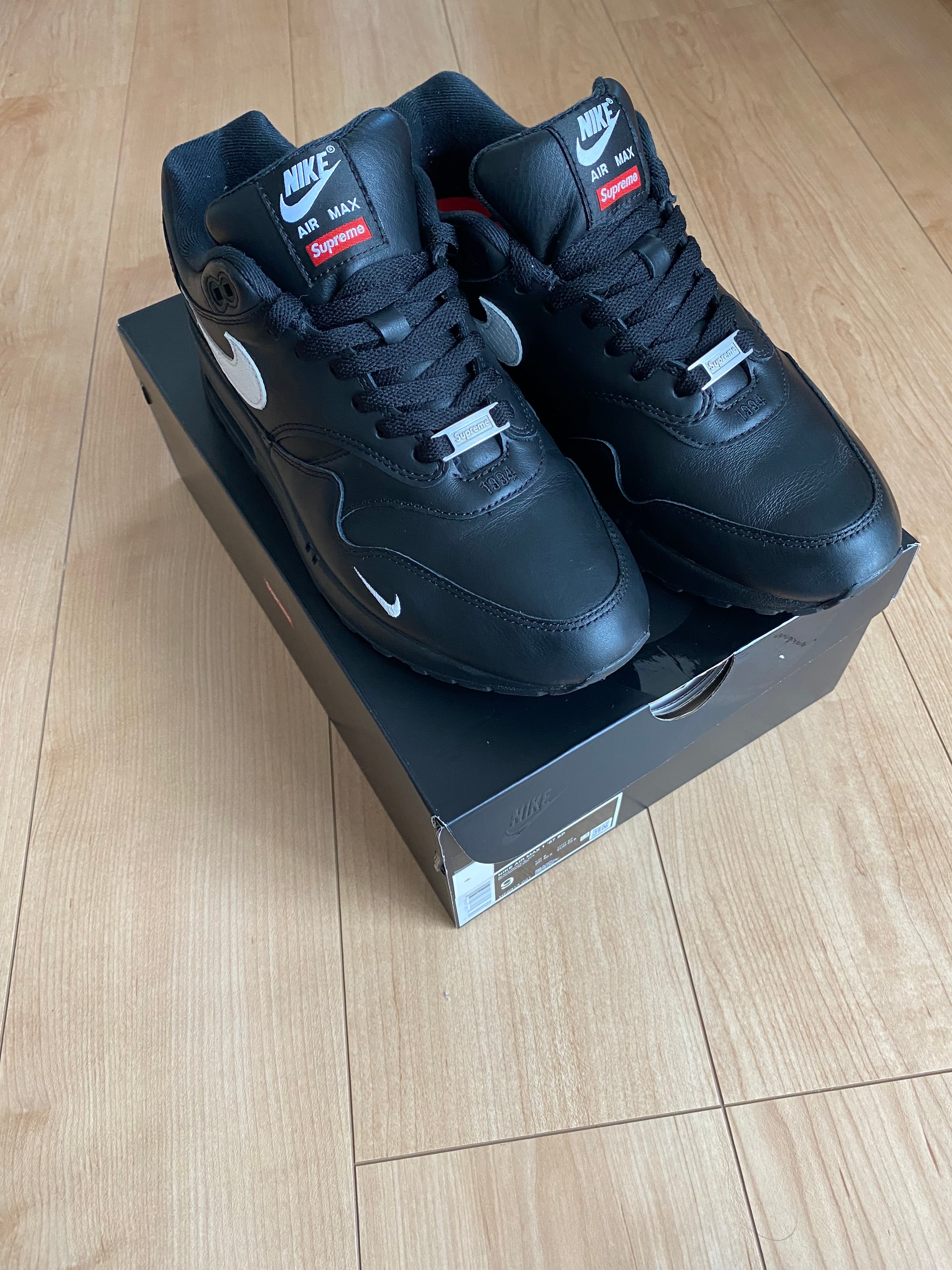 Supreme × Nike Air Max 1 '87 SP "Black" (25SS Week4)