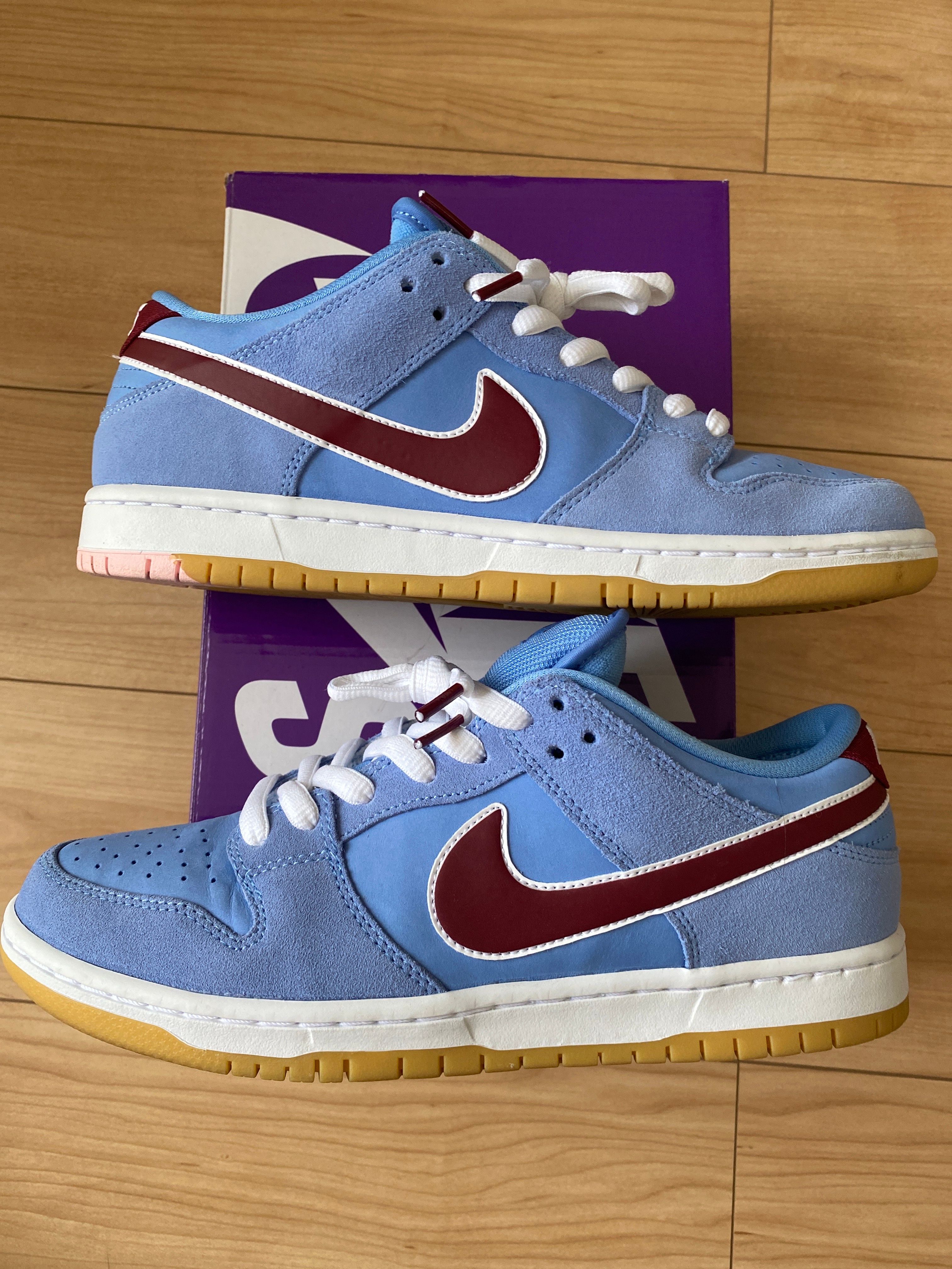 Nike SB Dunk Low Pro "Philadelphia Phillies/Valor Blue and Team Maroon"